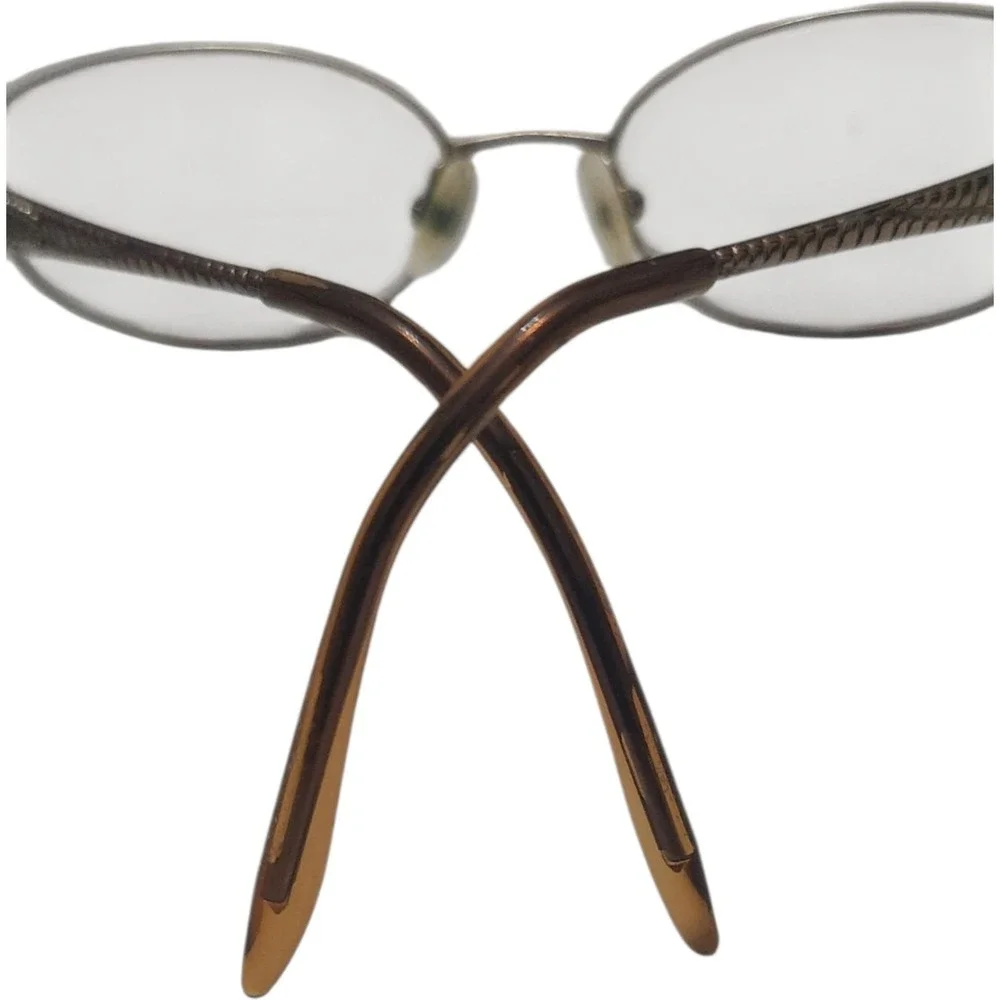 Bulova Spokane Oval‎ Eyeglasses Caramel Frames Only Brown Rhinestone 50-17-135